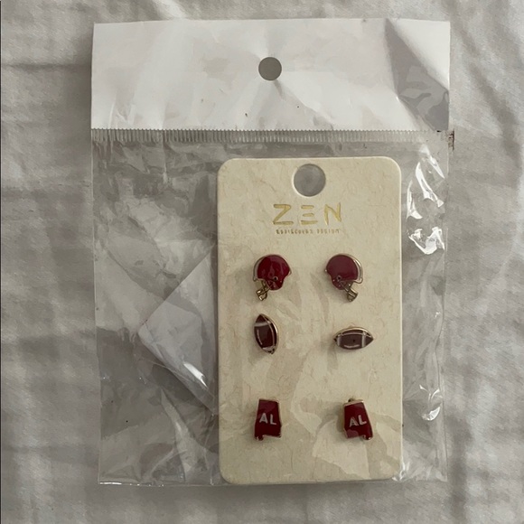 Alabama Team Earring Set of 3 - Picture 2 of 3